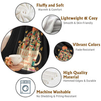 Funny Teacher Throw Blanket Fall In Love With Learning Autumn Pumpkin Reading Thanksgiving - Wonder Print Shop