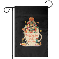 Funny Teacher Garden Flag Fall In Love With Learning Autumn Pumpkin Reading Thanksgiving - Wonder Print Shop