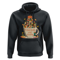 Funny Teacher Hoodie Fall In Love With Learning Autumn Pumpkin Reading Thanksgiving