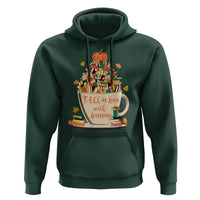 Funny Teacher Hoodie Fall In Love With Learning Autumn Pumpkin Reading Thanksgiving