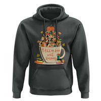 Funny Teacher Hoodie Fall In Love With Learning Autumn Pumpkin Reading Thanksgiving