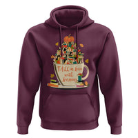 Funny Teacher Hoodie Fall In Love With Learning Autumn Pumpkin Reading Thanksgiving