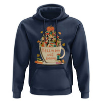 Funny Teacher Hoodie Fall In Love With Learning Autumn Pumpkin Reading Thanksgiving
