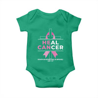 Male Breast Cancer Baby Onesie He Can Heal Cancer Christian Pink Ribbon - Wonder Print Shop