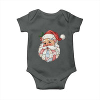 Vintage Retro Patchwork Santa Xmas Baby Onesie Merry Christmas Holiday - Wonder Print Shop