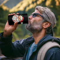 Vintage Retro Patchwork Santa Xmas 4 in 1 Can Cooler Tumbler Merry Christmas Holiday - Wonder Print Shop