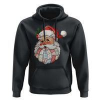 Vintage Retro Patchwork Santa Xmas Hoodie Merry Christmas Holiday - Wonder Print Shop
