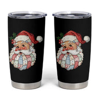 Vintage Retro Patchwork Santa Xmas Tumbler Cup Merry Christmas Holiday - Wonder Print Shop