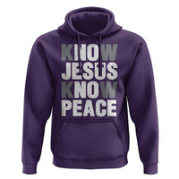 Christian Know Jesus Know Peace Hoodie Religion God Church Bible - Wonder Print Shop