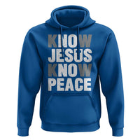 Christian Know Jesus Know Peace Hoodie Religion God Church Bible - Wonder Print Shop