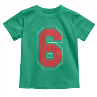 Number 6 Toddler T Shirt Fan Varsity Sports Team 67 Jersey Number - Wonder Print Shop