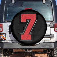 Number 7 Spare Tire Cover Fan Varsity Sports Team 67 Jersey Number - Wonder Print Shop