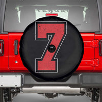 Number 7 Spare Tire Cover Fan Varsity Sports Team 67 Jersey Number - Wonder Print Shop