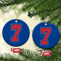 Number 7 Ceramic Ornament Fan Varsity Sports Team 67 Jersey Number - Wonder Print Shop