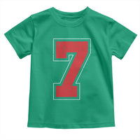 Number 7 Toddler T Shirt Fan Varsity Sports Team 67 Jersey Number - Wonder Print Shop