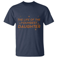 Funny The Life Of The Youngest Daughter T Shirt Sparkle Star - Wonder Print Shop
