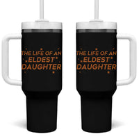 Funny The Life Of An Eldest Daughter Tumbler With Handle Sparkle Star - Wonder Print Shop