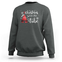 Funny Christmas Native American Sweatshirt Christmas With My Tribes - Wonder Print Shop