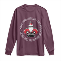 Funny Cajun Louisiana Christmas Long Sleeve Shirt Laissez Les Bons Temps Rouler & Joyeux Merry Christmas Santa Saint Symbol