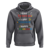 Funny Merry Christmas Happy Hanukkah Happy Kwanzaa Holiday Hoodie