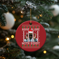 Funny Dirty Santa Diddy Xmas Christmas Ornament Home Alone With Diddy - Wonder Print Shop