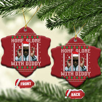 Funny Dirty Santa Diddy Xmas Christmas Ornament Home Alone With Diddy - Wonder Print Shop