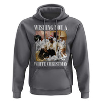 Funny Dirty Santa Diddy Christmas Hoodie Wishing You A White Christmas Santa Hat