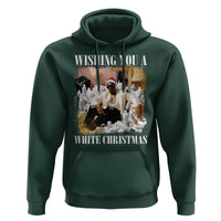 Funny Dirty Santa Diddy Christmas Hoodie Wishing You A White Christmas Santa Hat