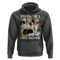 Funny Dirty Santa Diddy Christmas Hoodie Wishing You A White Christmas Santa Hat