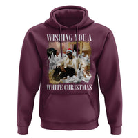 Funny Dirty Santa Diddy Christmas Hoodie Wishing You A White Christmas Santa Hat