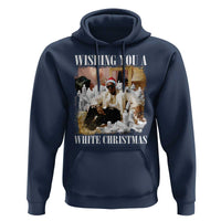 Funny Dirty Santa Diddy Christmas Hoodie Wishing You A White Christmas Santa Hat