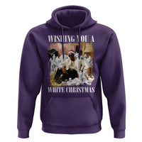 Funny Dirty Santa Diddy Christmas Hoodie Wishing You A White Christmas Santa Hat