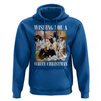 Funny Dirty Santa Diddy Christmas Hoodie Wishing You A White Christmas Santa Hat