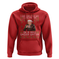 Funny Christmas Crime Drama Hoodie I Like People The Way I Like My Tea In A Bag Under Water - Wonder Print Shop