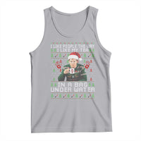 Funny Christmas Crime Drama Tank Top I Like People The Way I Like My Tea In A Bag Under Water - Wonder Print Shop