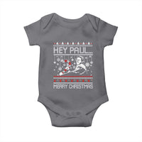 Funny Christmas Psycho Baby Onesie Hey Paul Merry Christmas Serrial Killer Movie - Wonder Print Shop