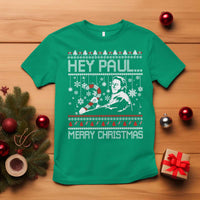 Funny Christmas Psycho T Shirt Hey Paul Merry Christmas Serrial Killer Movie - Wonder Print Shop