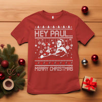 Funny Christmas Psycho T Shirt Hey Paul Merry Christmas Serrial Killer Movie - Wonder Print Shop