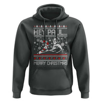 Funny Christmas Psycho Hoodie Hey Paul Merry Christmas Serrial Killer Movie - Wonder Print Shop