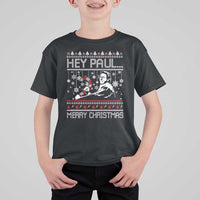 Funny Christmas Psycho T Shirt For Kid Hey Paul Merry Christmas Serrial Killer Movie - Wonder Print Shop