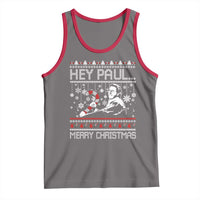 Funny Christmas Psycho Tank Top Hey Paul Merry Christmas Serrial Killer Movie - Wonder Print Shop