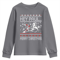 Funny Christmas Psycho Youth Sweatshirt Hey Paul Merry Christmas Serrial Killer Movie - Wonder Print Shop