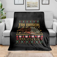 Tax Evasion Lobster Christmas Throw Blanket Funny Sarcasm Oddly Specific Meme - Wonder Print Shop
