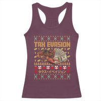 Tax Evasion Lobster Christmas Racerback Tank Top Funny Sarcasm Oddly Specific Meme - Wonder Print Shop