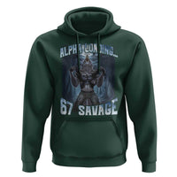 Funny 67 Alpha Wolf Hoodie Alpha Loading 67 Savage Six Seven Gen Z Meme - Wonder Print Shop