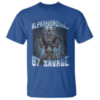 Funny 67 Alpha Wolf T Shirt Alpha Loading 67 Savage Six Seven Gen Z Meme - Wonder Print Shop