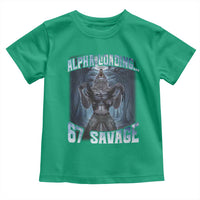 Funny 67 Alpha Wolf Toddler T Shirt Alpha Loading 67 Savage Six Seven Gen Z Meme - Wonder Print Shop