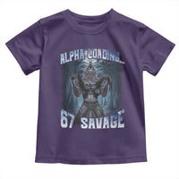 Funny 67 Alpha Wolf Toddler T Shirt Alpha Loading 67 Savage Six Seven Gen Z Meme - Wonder Print Shop