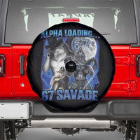 Funny Six Seven Alpha Wolf Spare Tire Cover Alpha Loading 67 Savage Wolves Moon Meme