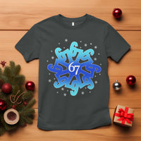 Funny 67 Christmas Snowflake T Shirt Six Seven Meme Xmas - Wonder Print Shop